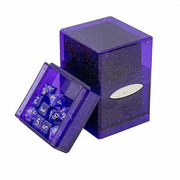 Satin Tower - Purple Glitter