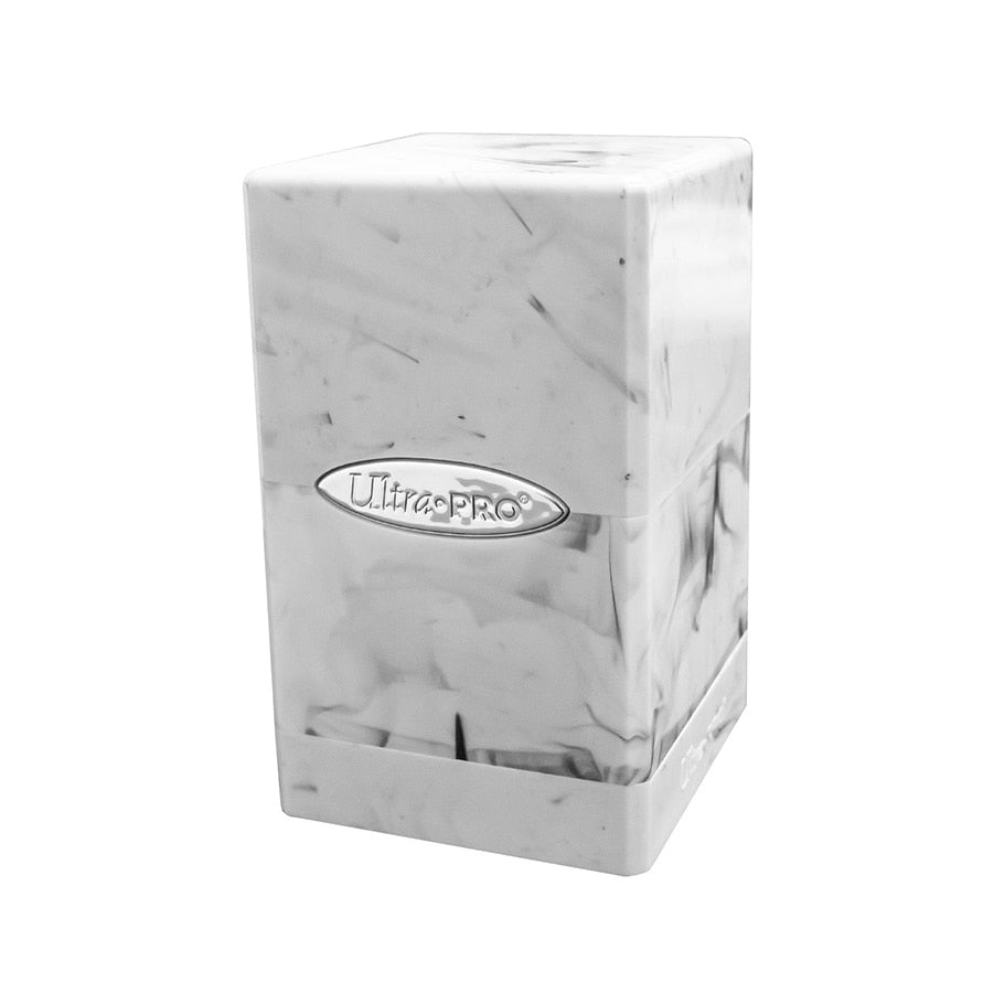 Satin Tower - Marble White and Black