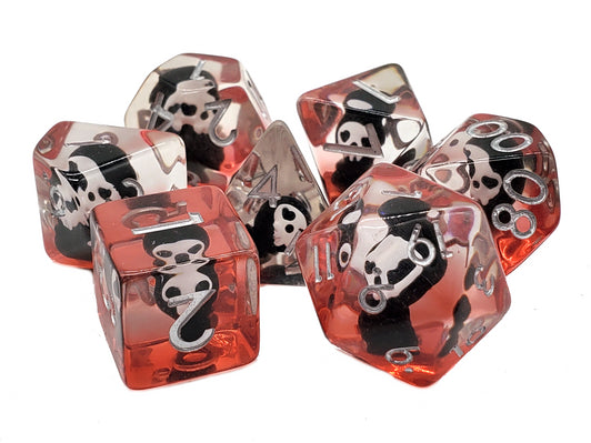 Infused Dice - Demon (Black) 7pc RPG Set