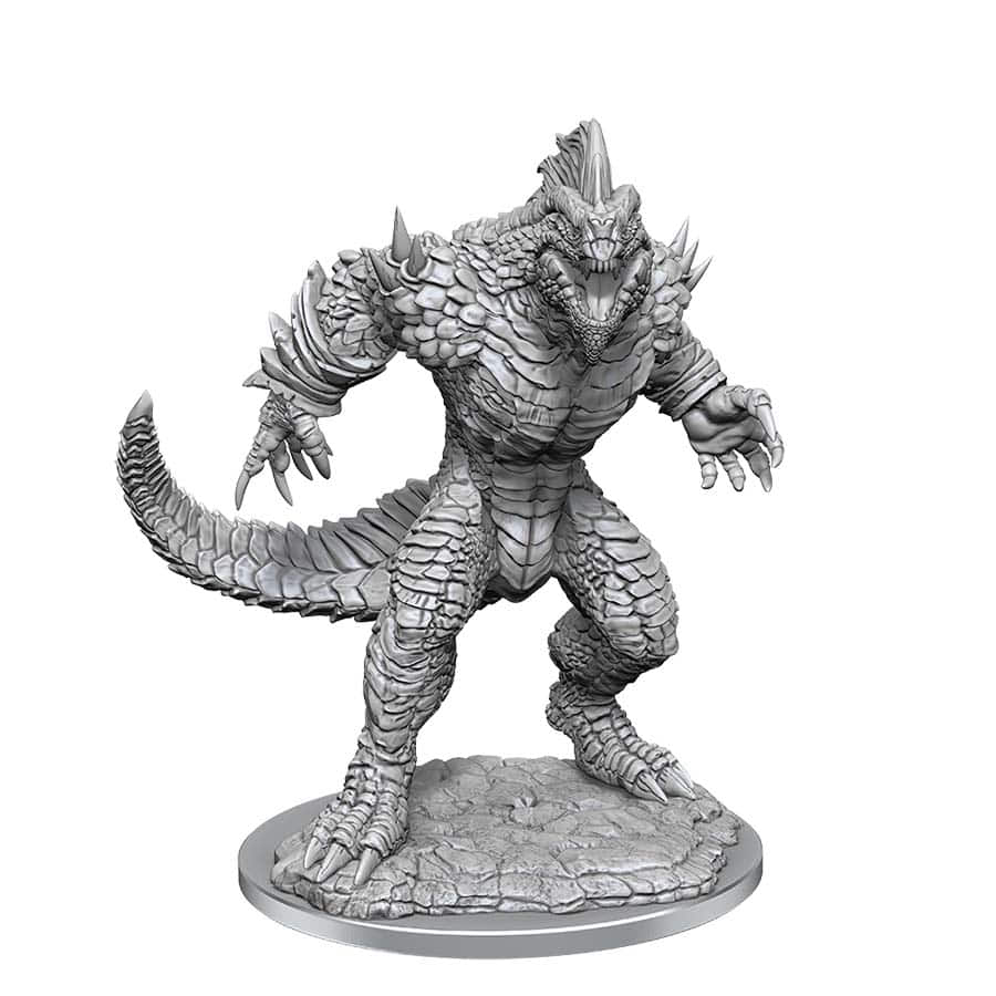 Medium Wizkids - Lizardfolk Render 90647