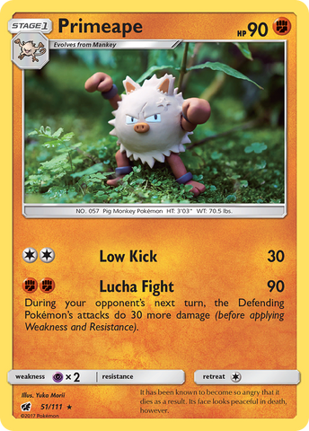 Primeape (51/111) [Sun & Moon: Crimson Invasion]