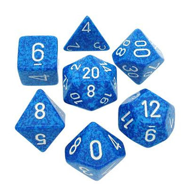CHX 25306 Speckled Blue Water 7 Count Polyhedral Dice Set