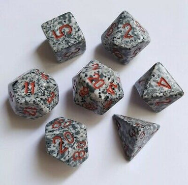 CHX 25320 Granite 7 Count Speckled Polyhedral Dice Set