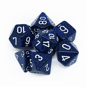 CHX 25346 Speckled Blue Stealth 7 Count Polyhedral Dice Set