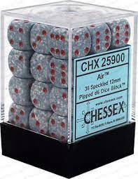 CHX 25900 Air Speckled 36 Count 12mm D6 Dice Set