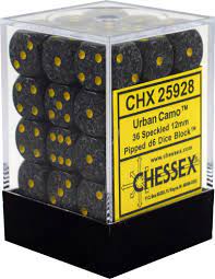 CHX 25928 Urban Camo Speckled 36 Count 12mm D6 Dice Set