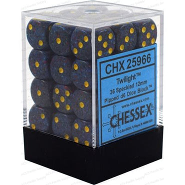 CHX 25966 Twilight Speckled 36 Count 12mm D6 Dice Set