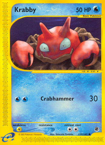 Krabby (115/165) [Expedition: Base Set]