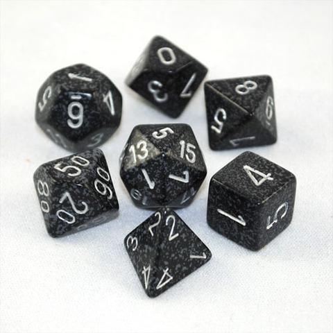 CHX 25318 Ninja Speckled 7 Count Polyhedral Dice Set