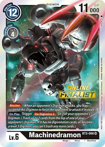 Machinedramon [BT2-066] (Online Finalist) [Release Special Booster Ver.1.0 Promos]