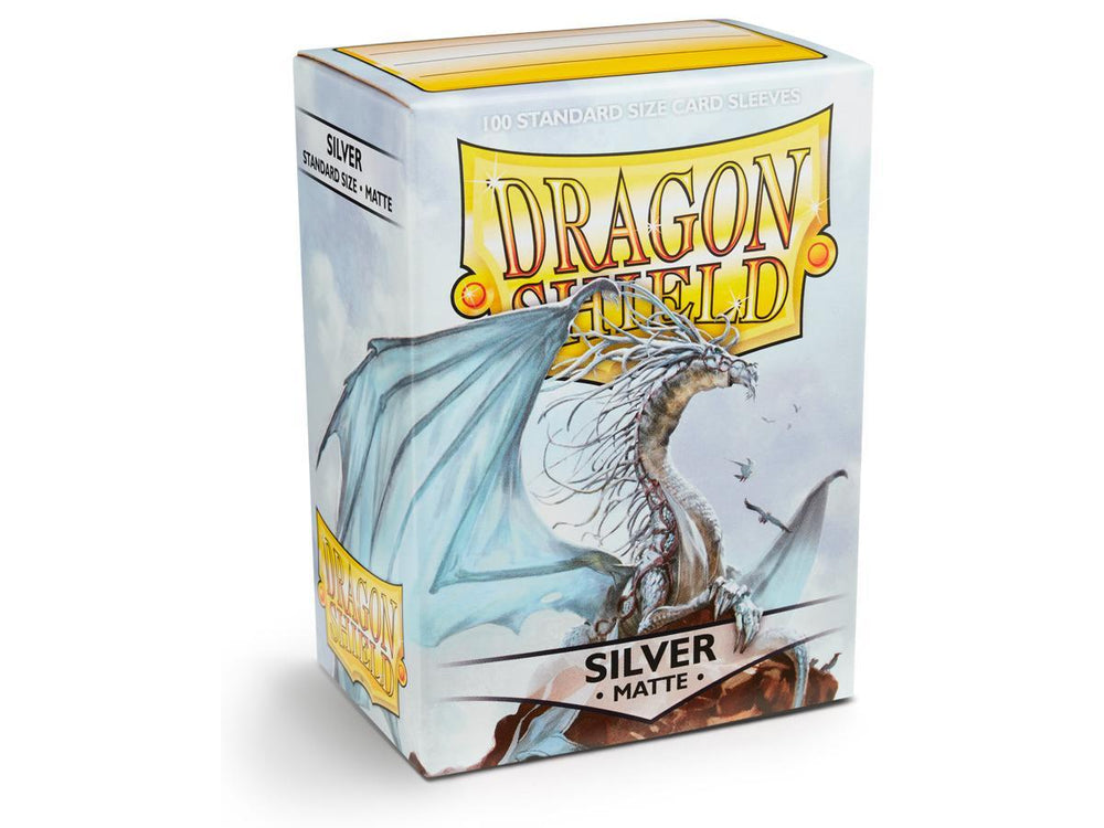Dragon Shield Matte Sleeve - Silver ‘Caelum’ 100ct AT-11008