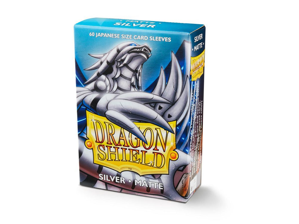 Dragon Shield Matte Sleeve - Silver ‘Stegazill’ 60ct Yu-Gi-Oh Size AT-11108