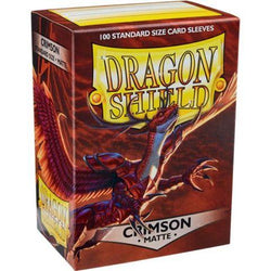 Dragon Shield Matte Sleeve - Crimson ‘Logi’ 100ct AT-11021