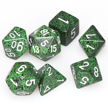 CHX 25325 Green Speckled Recon 7 Count Polyhedral Dice Set