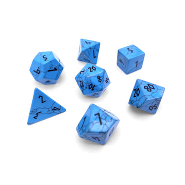 Gemstone RPG Dice - Blue Turquoise