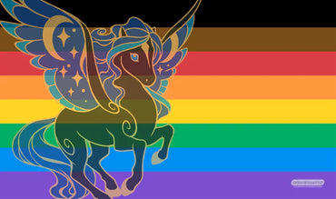 Playmat: Intersectional Unicorn Flag