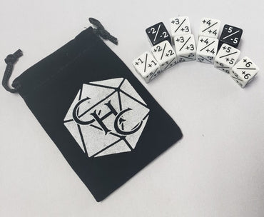 Set of Positive and Negative Counter Dice