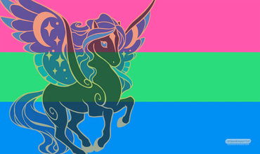 Playmat: Polysexual Unicorn Flag
