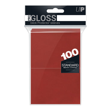Ultra Pro: Gloss 100 Count Sleeves: Red (UP-82692)