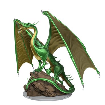 Large Wizkids - Dragon, Young Emerald 90491