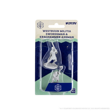 Wizkids Small: Westruun Militia Swordsman & Kraghammer Axeman 90471