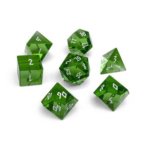 Glass RPG Dice - Zircon Emerald