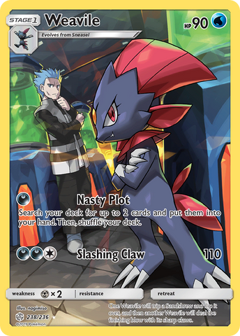 Weavile (238/236) [Sun & Moon: Cosmic Eclipse]