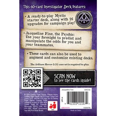 Arkham Horror: The Card Game - Jacqueline Fine Starter Deck