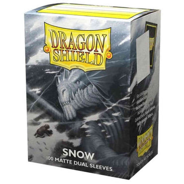 Dragon Shield Dual Matte Sleeve - Snow 100ct AT-15005