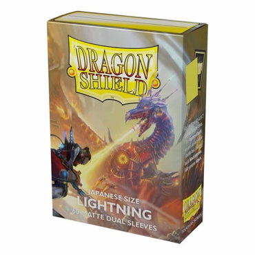 Dragon Shields: Dual Matte Lightning 60ct Yu-Gi-Oh Size  AT-15147