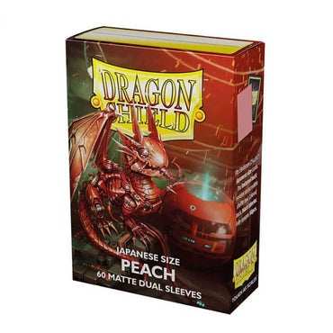 Dragon Shields: Dual Matte Peach 60ct Yu-Gi-Oh Size  AT-15153