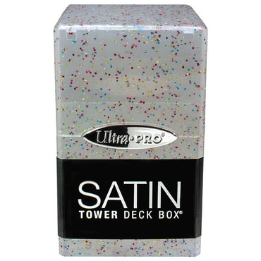 Satin Tower - Clear Glitter