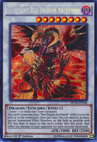 Scarlight Red Dragon Archfiend [MP16-EN140] Secret Rare