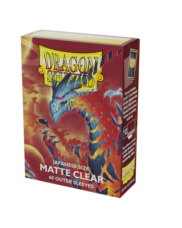 Dragon Shield Matte Sleeve - Clear Outer Sleeves 60ct Yu-Gi-Oh Size AT-13352