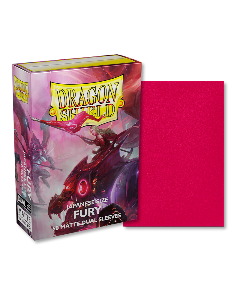 Dragon Shields: Dual Matte Fury 60ct Yu-Gi-Oh Size  AT-15155