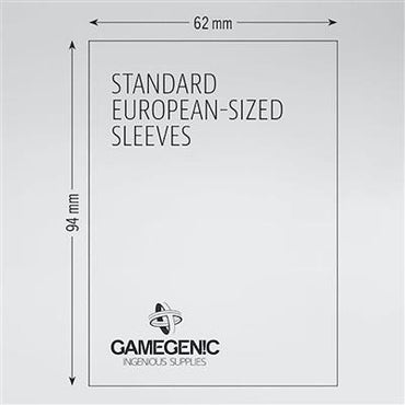 Gamegenic: 62x94mm - Prime Sleeves Standard European