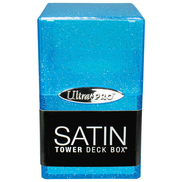 Satin Tower - Blue Glitter