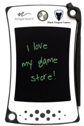Small Boogie Board - Gray with Black Dragon Games Logo