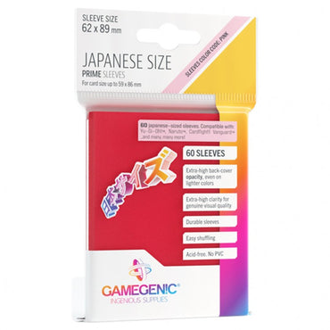 Gamegenic: Japanese Prime Sleeves: Red