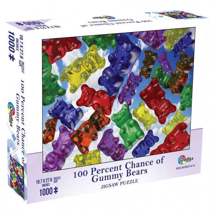 Puzzle: 100% Chance of Gummy Bears (1000 Piece)