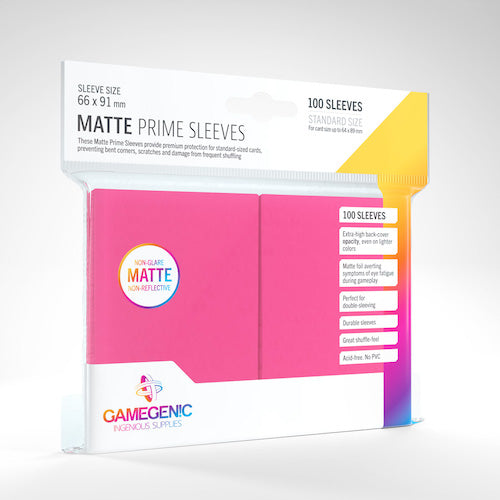 Gamegenic: Matte Prime Sleeves: Pink