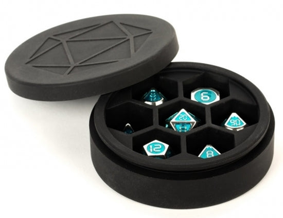 Silicone Round Dice Case: Black