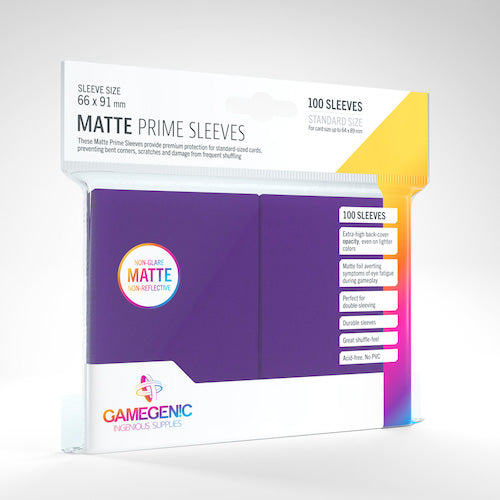 Gamegenic: Matte Prime Sleeves: Purple