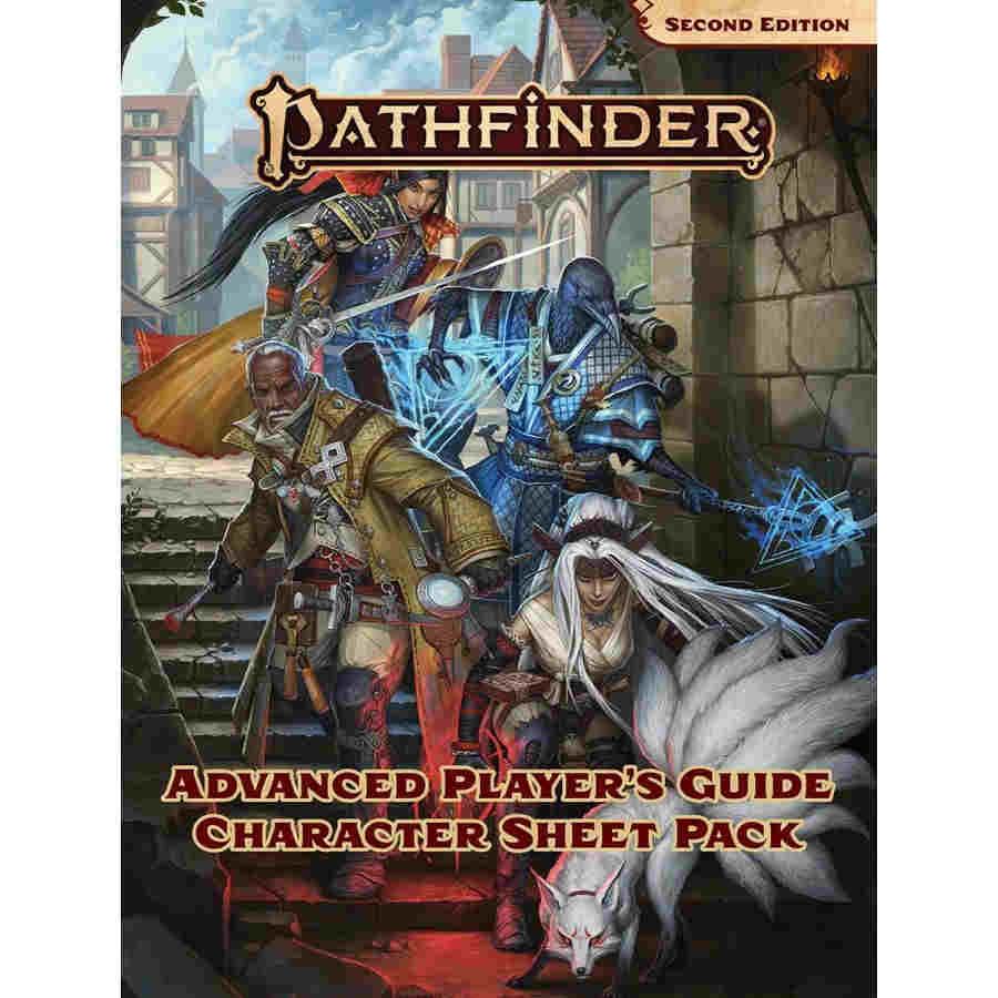 Pathfinder (2E): ADVANCED: Players Guide Character Sheet Pack