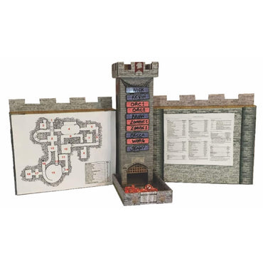 Castle Keep Dice Tower Combo (Turn Tracker/DM Screen/Dice Tower)