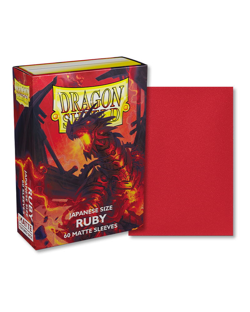 Dragon Shield Matte Sleeve - Ruby ‘Rubinus Lapis’ 60ct Yu-Gi-Oh Size AT-11137