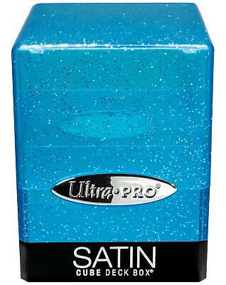 Satin Cube - Blue Glitter
