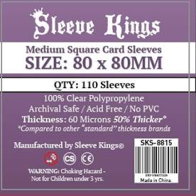 80mm x 80mm Sleeve Kings: Medium "Square"