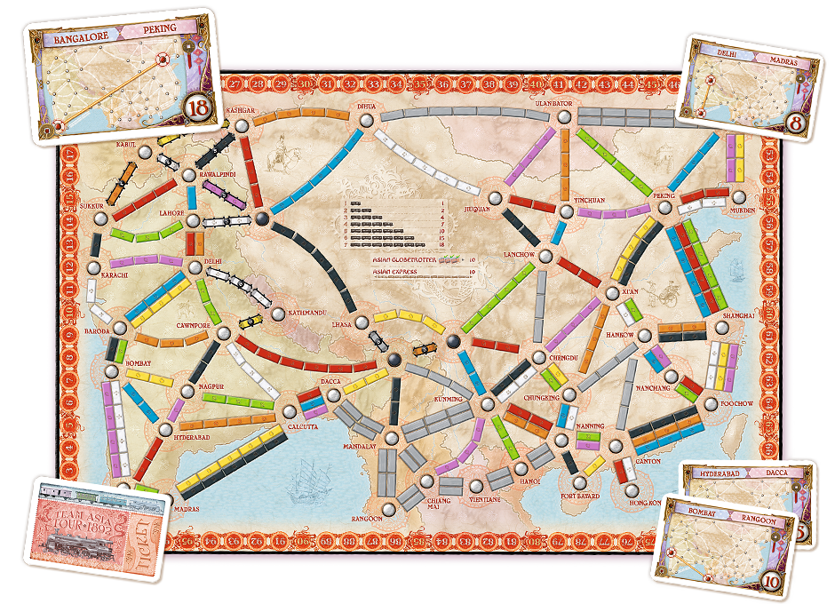 Ticket to Ride Asia Expansion 1