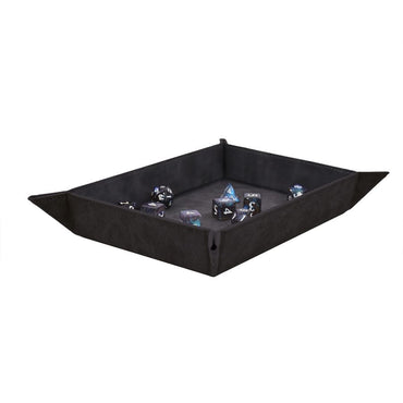Suede Foldable Dice Tray - Jet 15717